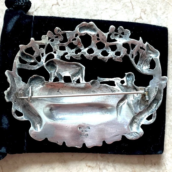 Vintage Norwegian 830 S Silver Brooch, signed NM - Picture 2 of 3